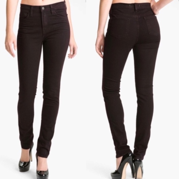 J Brand Denim - J Brand Skinny Leg Jeans in Noir Red 28